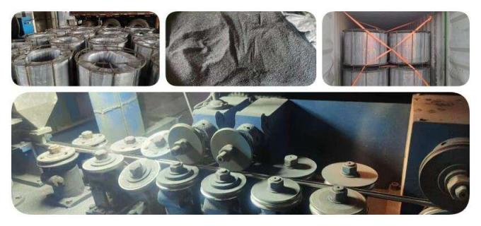 Metal kalsiyum çekirdekli tel alaşımı karıştırma neredeyse çekirdekli tel 1.3cm 2